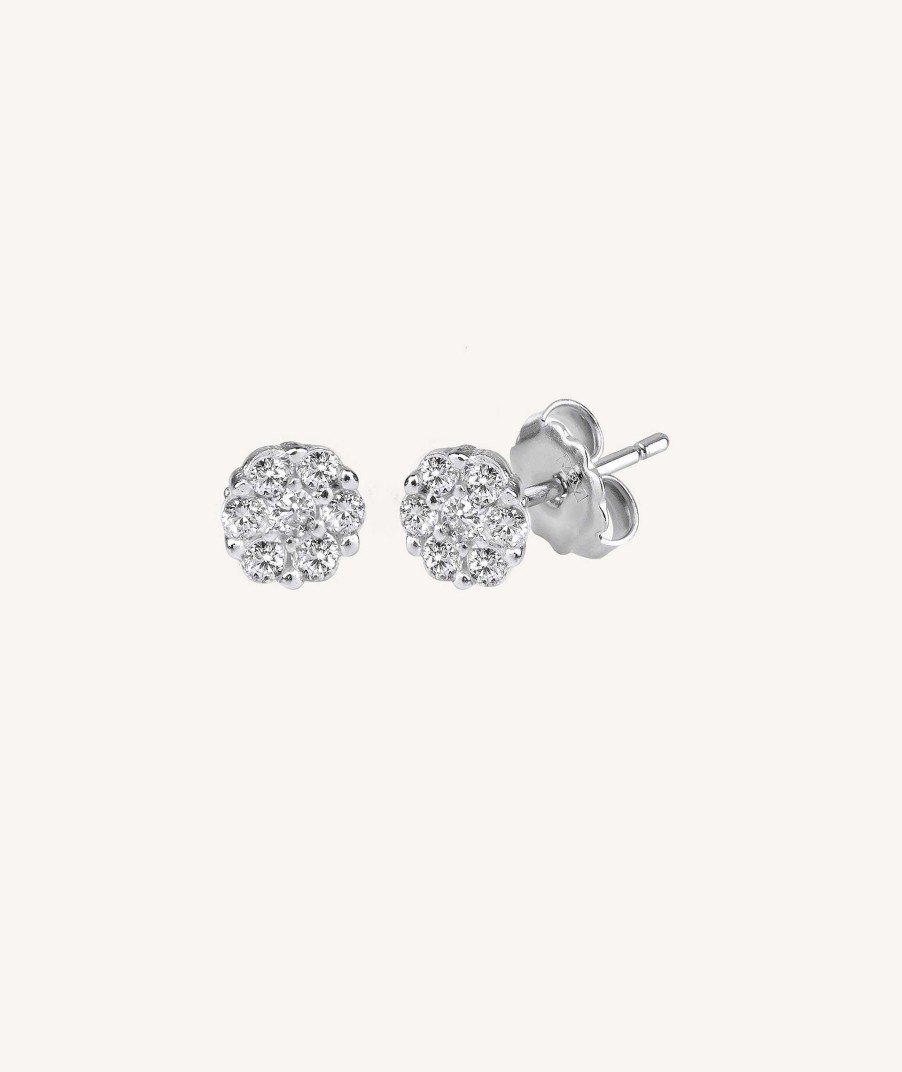 Pendientes Vidal & Vidal | Pendientes Circonitas Flor Xs