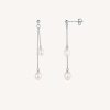 Pendientes Vidal & Vidal | Pendientes Doble Cadena Perlas