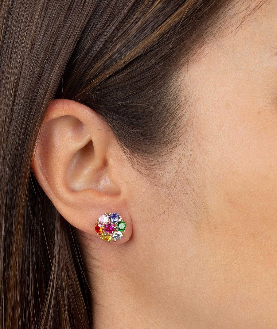 Pendientes Vidal & Vidal | Pendientes Flor Multicolor