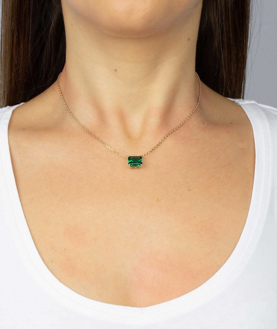 Collares Vidal & Vidal | Collar Rectangular Verde