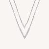 Collares Vidal & Vidal | Collar Doble V Circonitas