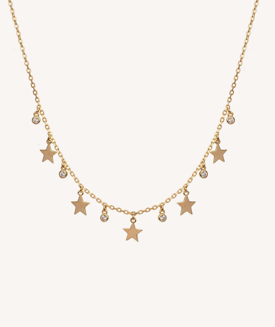 Collares Vidal & Vidal | Collar Estrellas Lisas Y Circonitas