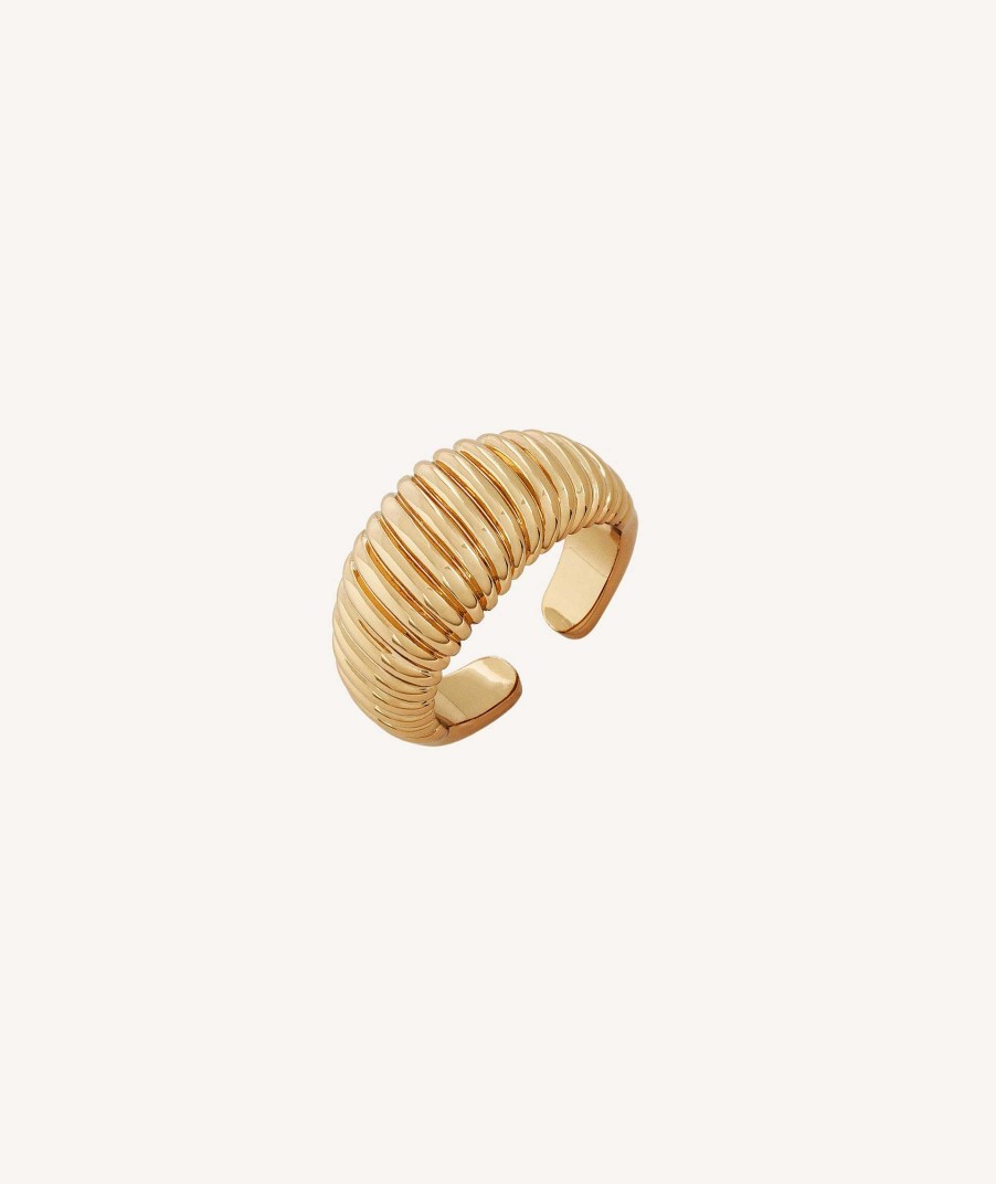 Anillos Vidal & Vidal | Anillo Chapado Oro 18 Kt Relieve