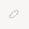 Anillos Vidal & Vidal | Anillo Victoria Plata De Ley 925 Chapado Platino Circonitas C Bicas