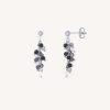 Pendientes Vidal & Vidal | Pendientes Midnight Racimo Piedras Naturales