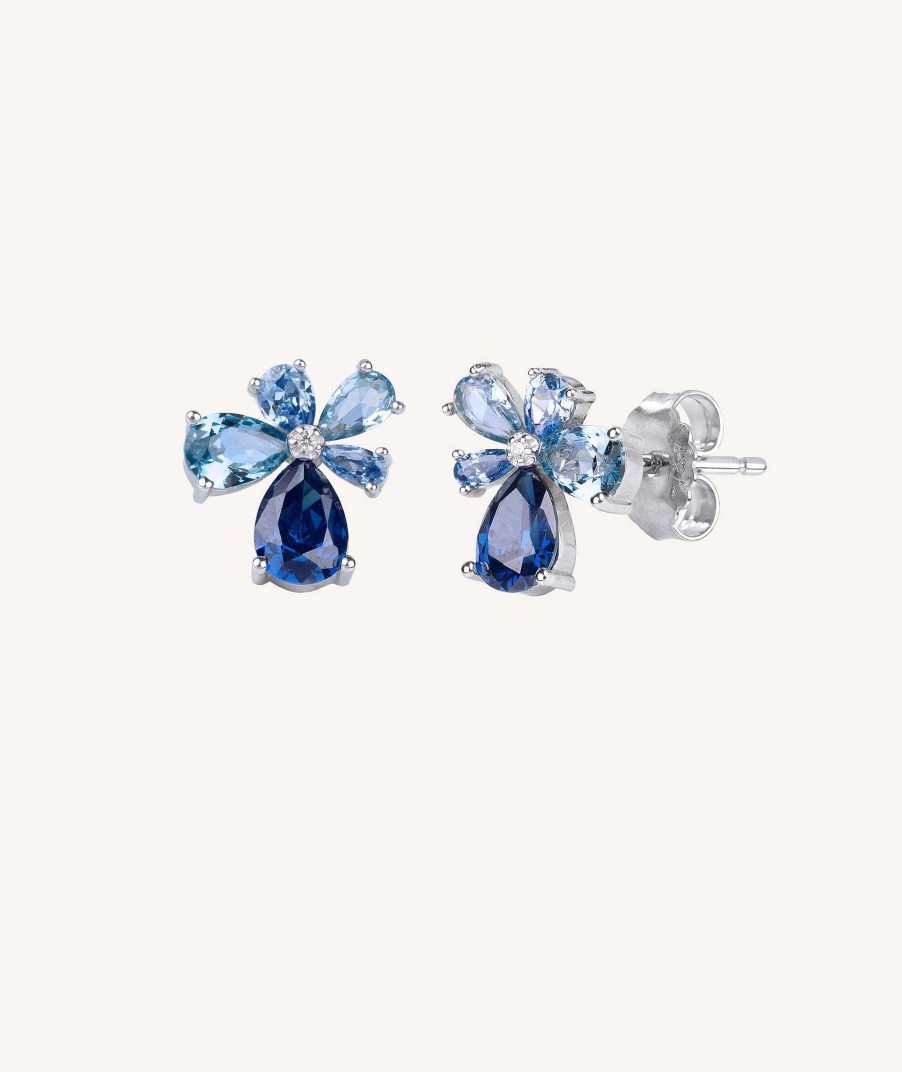 Pendientes Vidal & Vidal | Pendientes Circonitas Azul