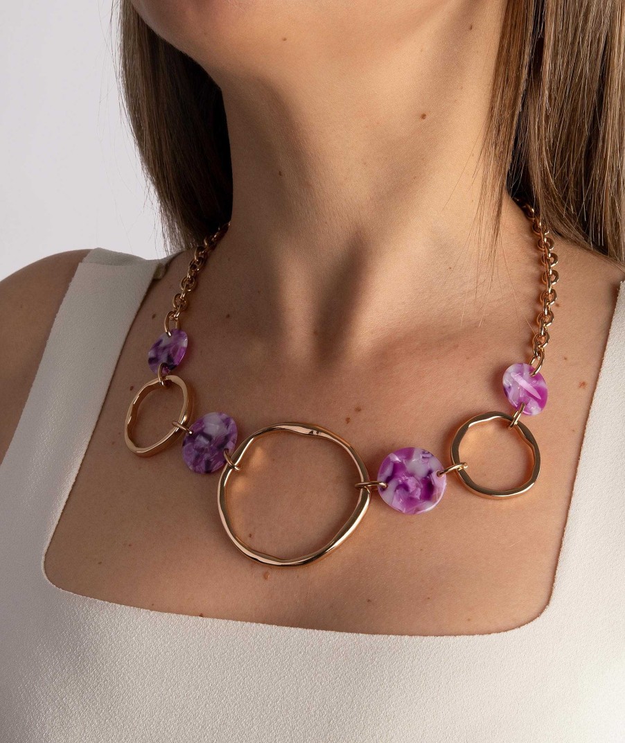 Collares Vidal & Vidal | Collar Acetato Rosa