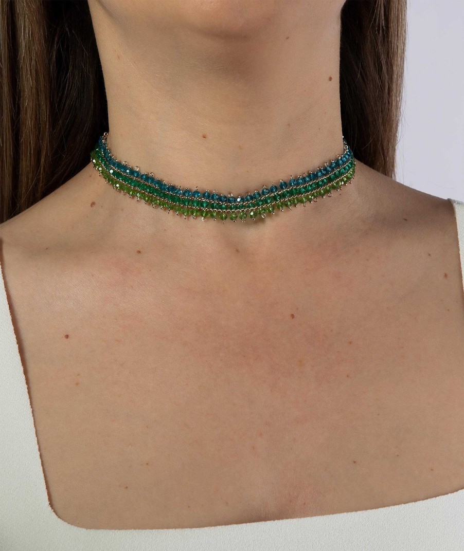 Collares Vidal & Vidal | Choker Cristal Verde