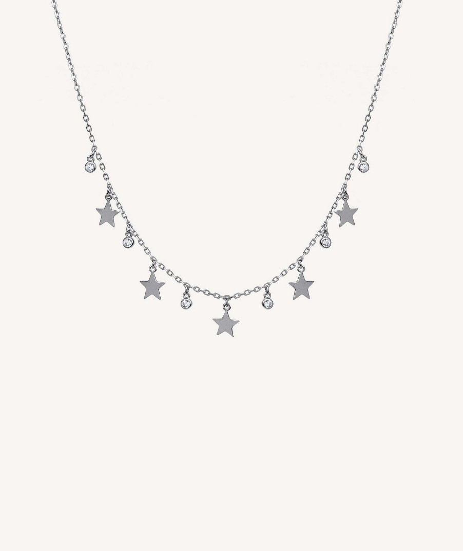 Collares Vidal & Vidal | Collar Estrellas Lisas Y Circonitas