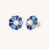 Pendientes Vidal & Vidal | Pendientes Circonitas Azules Perla