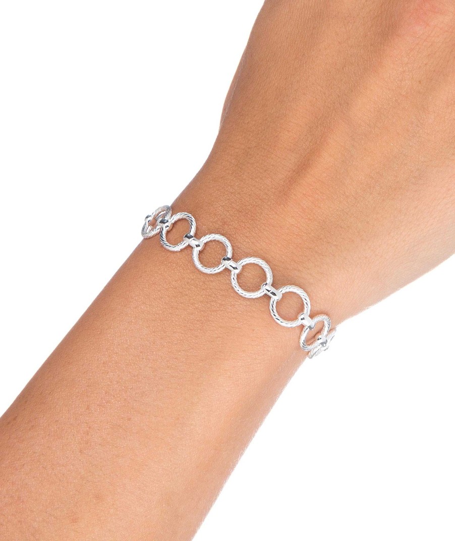 Pulseras Vidal & Vidal | Pulsera Eslabones Circulares Textura